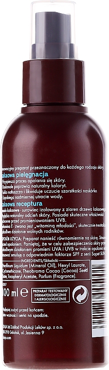 Bräunungsbeschleuniger-Spray mit Kakaobutter - Ziaja Body Spray — Bild N2