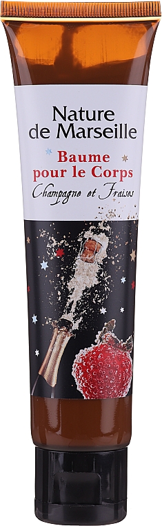Körperpflegeset Erdbeere und Champagner - Nature De Marseille (Duschgel 150ml + Handcreme 60ml + Körperbalsam 100ml + Seife 95g) — Bild N2