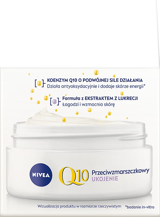 Beruhigende Anti-Falten Tagescreme mit Coenzym Q10 SPF 15 - Nivea Q10 Power Anti-Wrinkle Day Cream SPF15 — Bild N2
