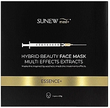 Düfte, Parfümerie und Kosmetik Hybrid-Tuchmaske für das Gesicht mit Peptiden und Schneckenschleim - SunewMed+ Essence Hybrid Beauty Face Mask