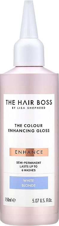 Farbintensivierende Behandlung für helles Haar - The Hair Boss Colour Enhancing Gloss White Blond — Bild N1