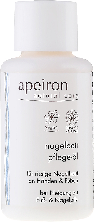 Pflegeöl für rissige Nagelhaut an Händen und Füßen - Apeiron Nail Bed Oil — Bild N1