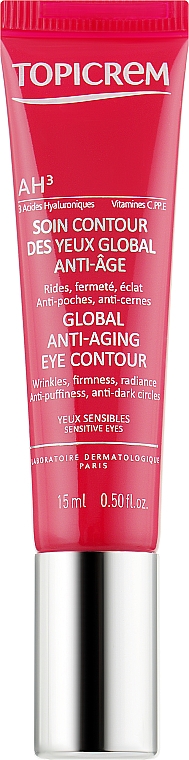 Creme für die Augenpartie - Topicrem AH3 Anti-Aging Eye Contour — Bild N1