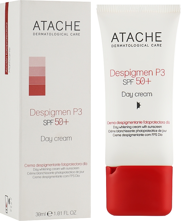 Aufhellende Depigmentierungscreme für das Gesicht - Atache Despigment P3 Day Cream SPF 50+ — Bild N2