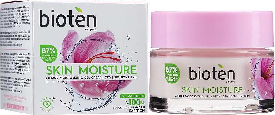 Cremegel für trockene und empfindliche Haut - Bioten Skin Moisture 24 Hour Moisturizing Gel Cream — Bild N2