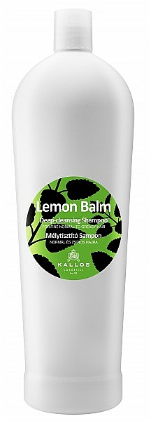 Tiefenreinigendes Shampoo für normales und fettiges Haar mit Zitronengras - Kallos Cosmetics Lemon Balm Shampoo