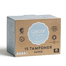 Tampons ohne Applikator Super 15 St. - Ginger Organic — Bild N2