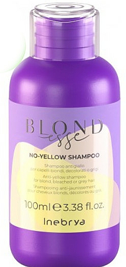 Shampoo für blondes, blondiertes und graues Haar gegen Gelbstich - Inebrya Blondesse No-Yellow Shampoo — Bild N1