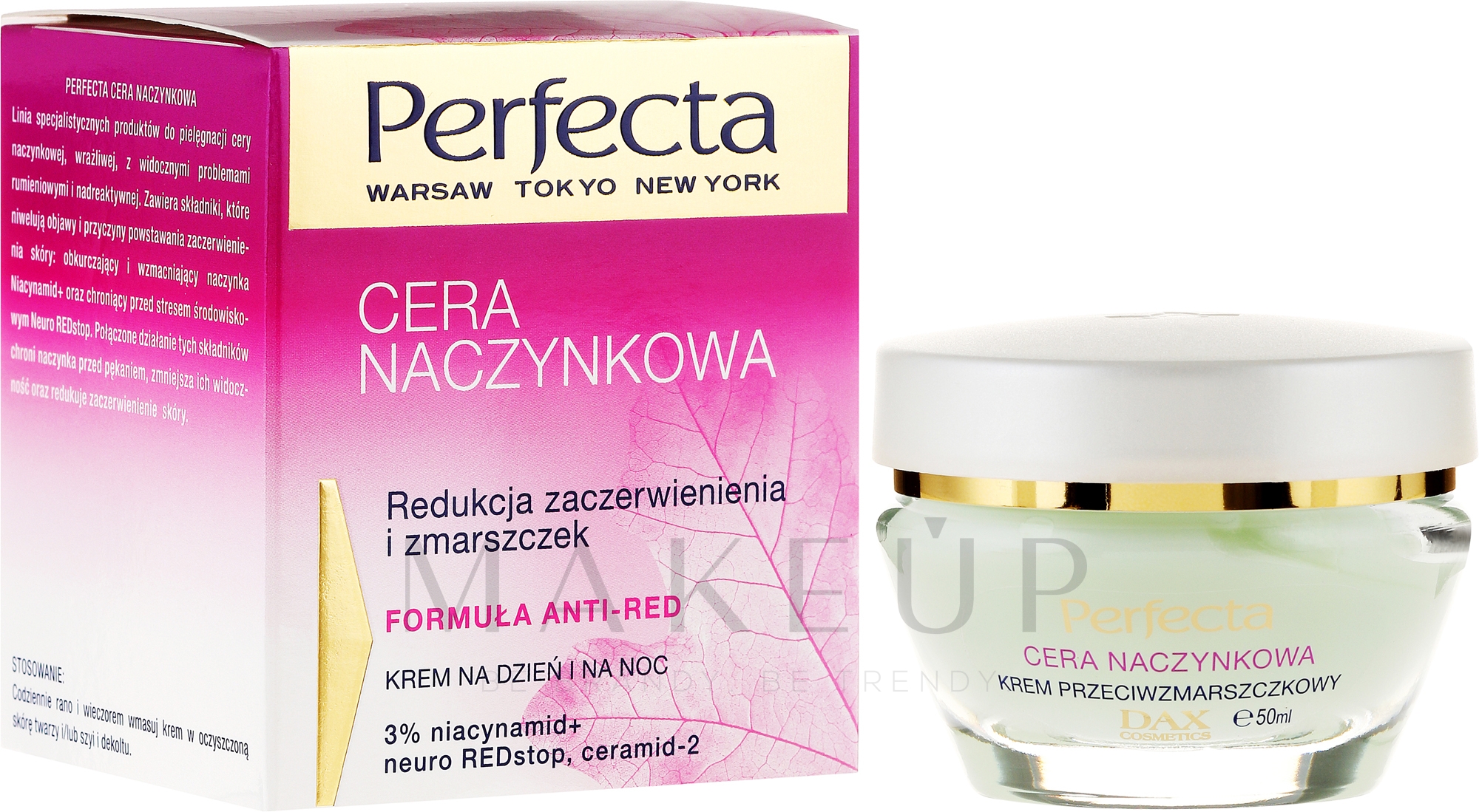 Anti-Falten Gesichtscreme für Kapillarhaut - Perfecta Cera Naczynkowa Cream — Bild 50 ml