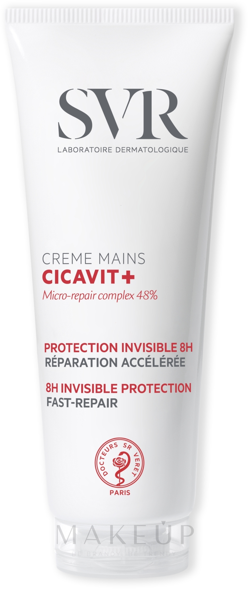 Reparierende und pflegende Handcreme - SVR Cicavit+ 8H Invisible Protection Fast-Repair Hand Cream — Bild 75 g