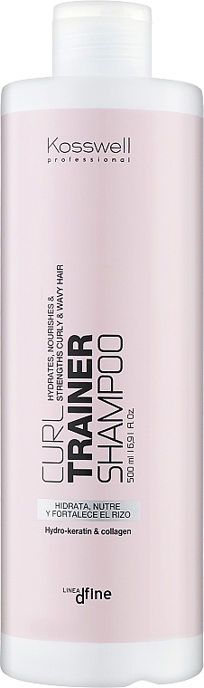 Shampoo für lockiges Haar mit Hydro-Keratin und Kollagen - Kosswell Professional Curl Trainer Shampoo — Bild N1