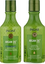 Set für fettiges Haar - Inoar Argan Oil Kit (Shampoo 250ml + Conditioner 250ml)  — Bild N1