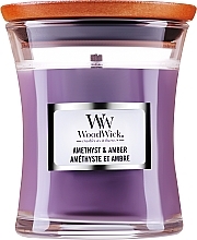 Düfte, Parfümerie und Kosmetik Duftkerze im Glas - Woodwick Hourglass Candle Amethyst & Amber