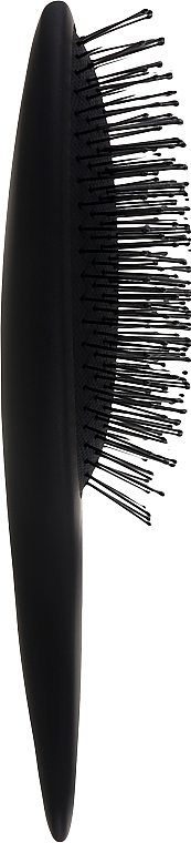 Haarmassagebürste schwarz - Olivia Garden Expert Care Curve Nylon Bristles Matt Black — Bild N2