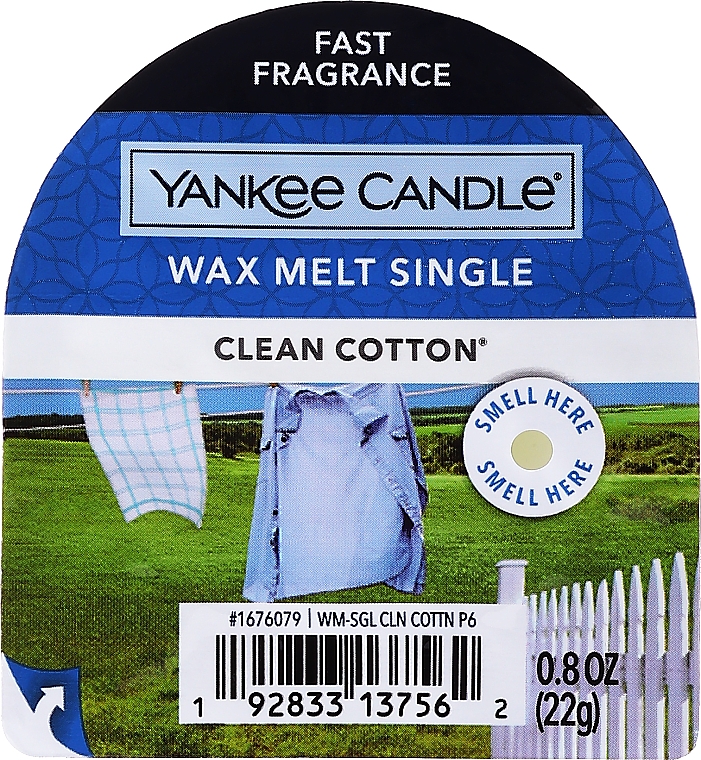Tart-Duftwachs Clean Cotton - Yankee Candle Clean Cotton Tarts Wax Melts — Bild N1