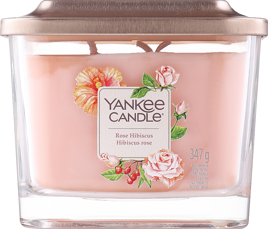 Duftkerze im Glas Rose Hibiscus - Yankee Candle Elevation Rose Hibiscus — Bild N1