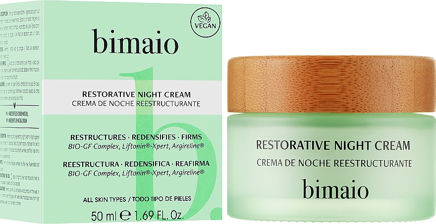 Revitalisierende Nachtcreme für das Gesicht - Bimaio Restorative Night Cream — Bild N2