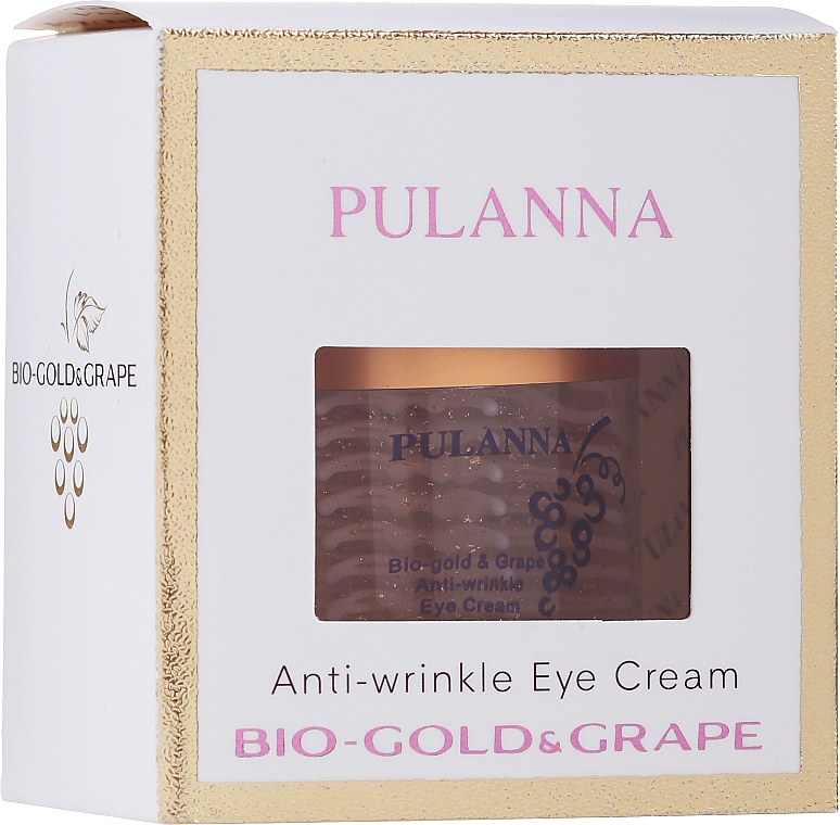 Anti-Falten-Augencreme mit Bio-Gold und Traubenextrakt - Pulanna Bio-gold & Grape Anti-wrinkle Eye Cream — Bild N1