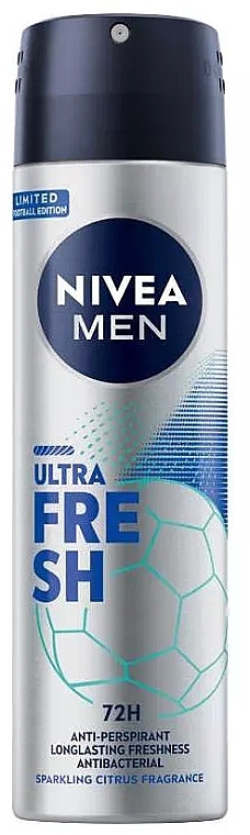 Deospray Antitranspirant für Männer - Nivea Men Ultra Fresh Limited Football Edition  — Bild N1