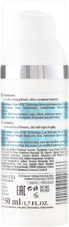 Gesichtscreme mit Hyaluronsäure SPF 15 - Bielenda Professional Hydra-Hyal Injection Hyaluronic Face Cream — Bild N2