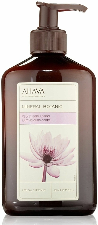 Sanfte Körperlotion mit Lotus und Kastanie - Ahava Mineral Botanic Velvet Body Lotion Lotus Flower & Chestnut
