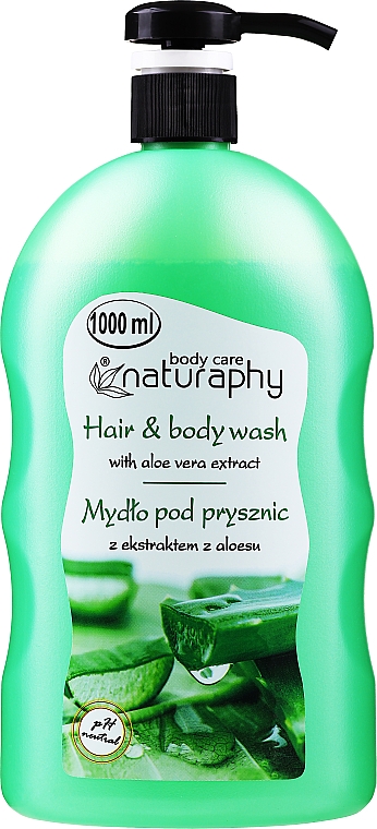2in1 Shampoo und Duschgel mit Aloe Vera-Extrakt - Naturaphy Aloe Vera Hair & Body Wash — Bild N5