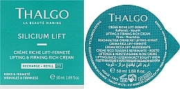 Reichhaltige Creme mit Liftingeffekt - Thalgo Silicium Lift Intensive Lifting & Firming Rich Cream (Refill)  — Bild N2