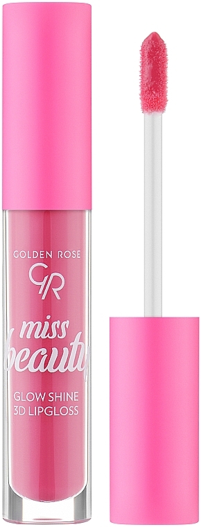 Cremiger Lipgloss - Golden Rose Miss Beauty Glow Shine 3D Lipgloss — Bild N1