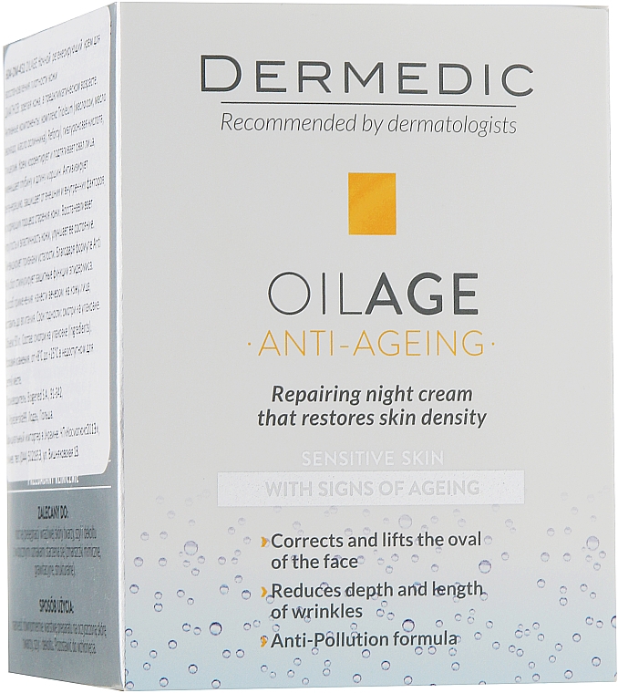 Anti-Aging Gesichtscreme - Dermedic Oilage Repairing Night Cream — Bild N2