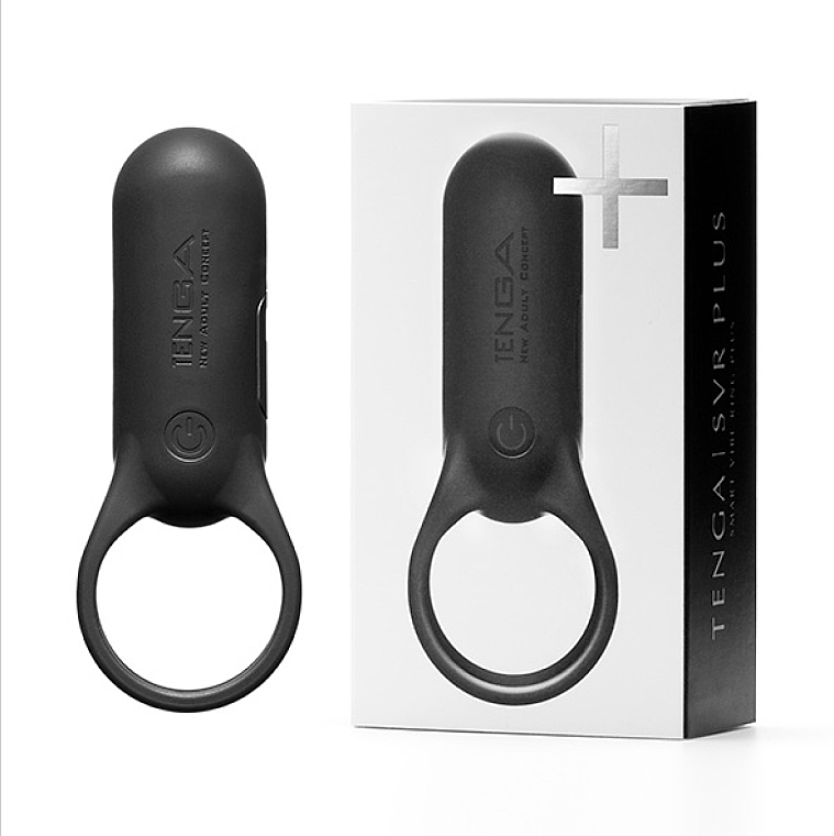Erektionsring schwarz - Tenga SVR Smart Vibe Ring Plus Black  — Bild N1