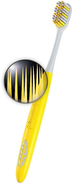 Zahnbürste mit Silberionen mittel Complete Care gelb - Biomed Silver Medium — Bild N4