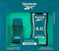 Reebok Cool Your Body Gift Set For Men - Duftset (Eau de Toilette 50ml + Duschgel 250ml)  — Bild N1