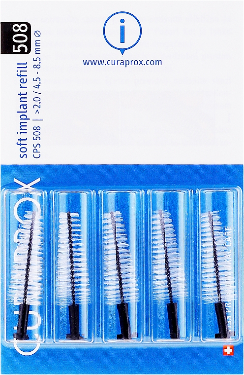 Interdentalbürsten-Set CPS 508 5 St. - Curaprox Soft Implant — Bild N1