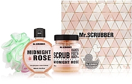 Düfte, Parfümerie und Kosmetik Set - Mr.Scrubber " Midnight Rose" (body/scr/300 g + sh/gel/275 ml + sh/sponge)