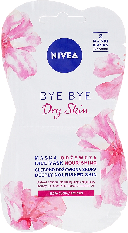 Pflegende Gesichtsmaske mit Mandelöl und Honigextrakt für trockene Haut - Nivea Bye Bye Dry Skin