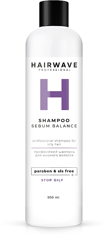 Sulfatfreies Shampoo für fettiges Haar Sebum Balance - HAIRWAVE — Bild N6