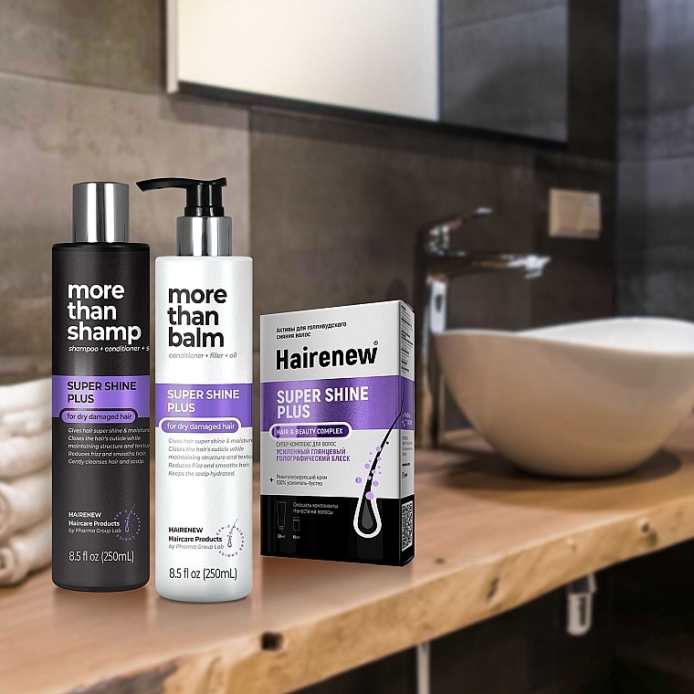 Haarshampoo 100% Spiegelglanz - Hairenew Super Shine Plus Shampoo — Bild N4