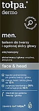 Feuchtigkeitsspendender Balsam für Gesicht und rasierten Kopf - Tolpa Dermo Men Face&Head — Bild N2