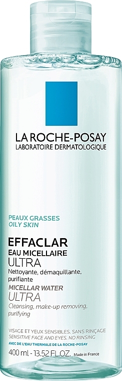Mizellen-Reinigungswasser zum Abschminken für das Gesicht - La Roche-Posay Effaclar Make-Up Removing Purifying Water — Bild N1