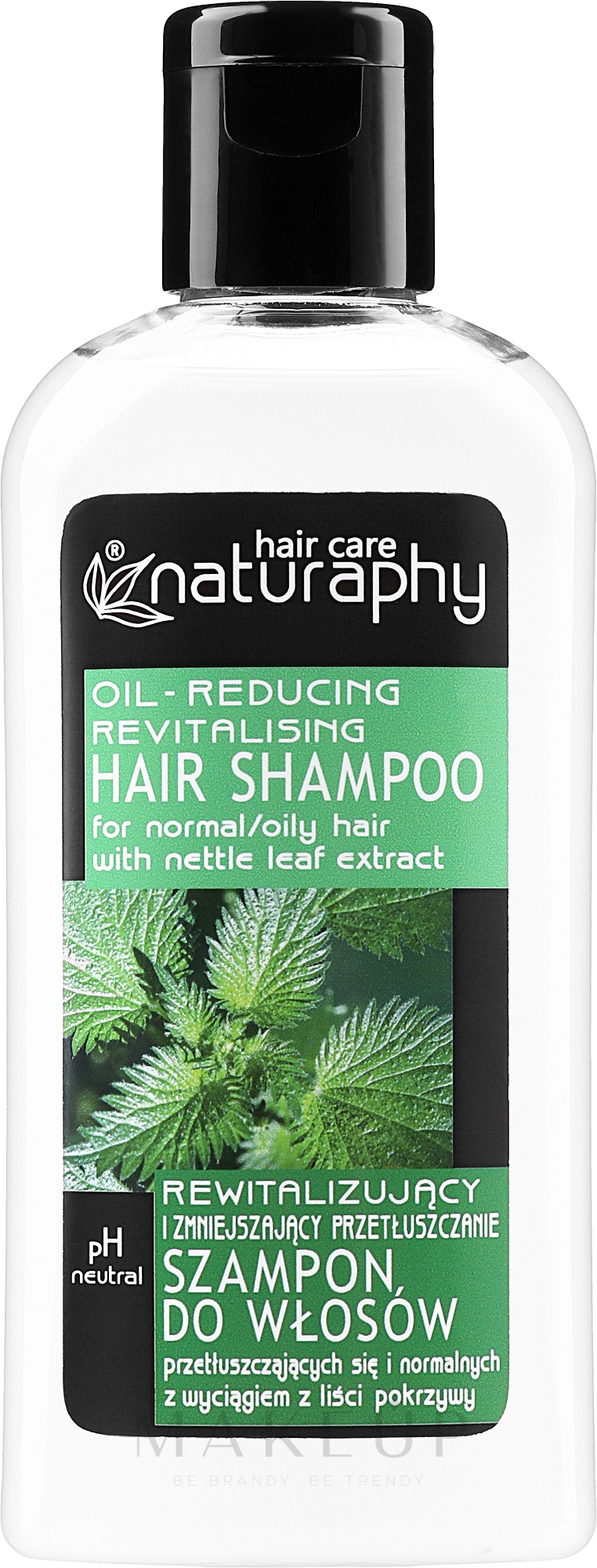 Revitalisierendes und seboregulierendes Shampoo mit Brennnesselextrakt für normales und fettiges Haar - Bluxcosmetic Naturaphy — Bild 100 ml