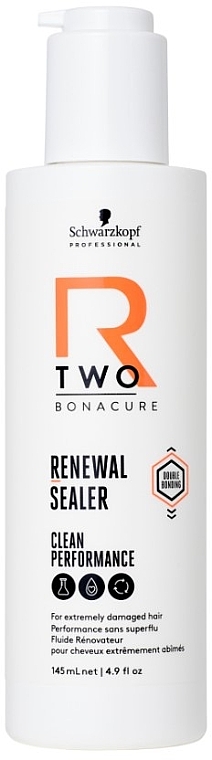 Regenerierendes und stärkendes Leave-in-Fluid für geschädigtes Haar - Schwarzkopf Professional Bonacure R-TWO Renewal Sealer — Bild N1