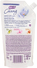 Feuchtigkeitsspendende Flüssigseife mit Lein und Reismilch - Luksja Linen & Rice Milk Soap (Doypack) — Bild N4