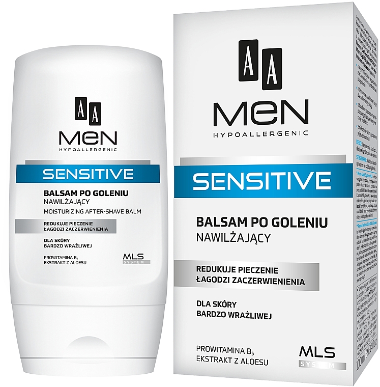 Feuchtigkeitsspendender After Shave Balsam für empfindliche Haut - AA Men Sensitive Moisturizing After-Shave Balm — Bild N1