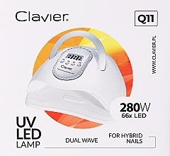 Lampe für Nageldesign LED Q11 weiß - Clavier UV LED Lamp  — Bild N2