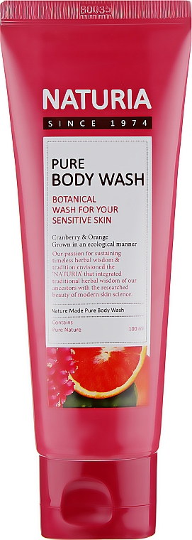 Duschgel mit Preiselbeere und Orange - Naturia Pure Body Wash Cranberry & Orange — Bild N1