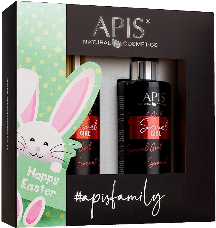 Körperpflegeset - APIS Professional Happy Easter Sensual Girl (Körperlotion 300ml + Duschgel 300ml)  — Bild N1