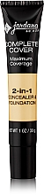 Düfte, Parfümerie und Kosmetik 2in1 Concealer & Foundation - Jordana Complete Cover 2in1Concealer & Foundation