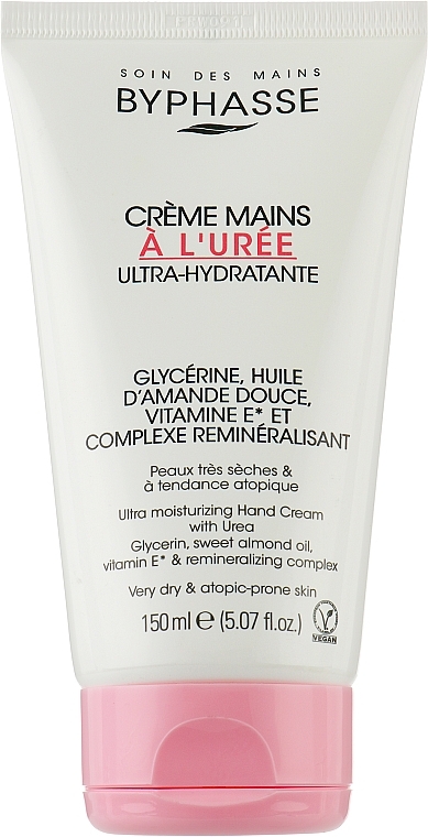 Ultra-feuchtigkeitsspendende Handcreme - Byphasse A L´Uree Ultra-Hydrating Hand Cream — Bild N1