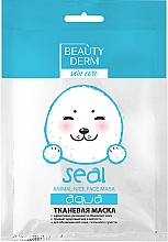 Feuchtigkeitsspendende Tuchmaske für das Gesicht - Beauty Derm Animal Seal Aqua — Bild N1