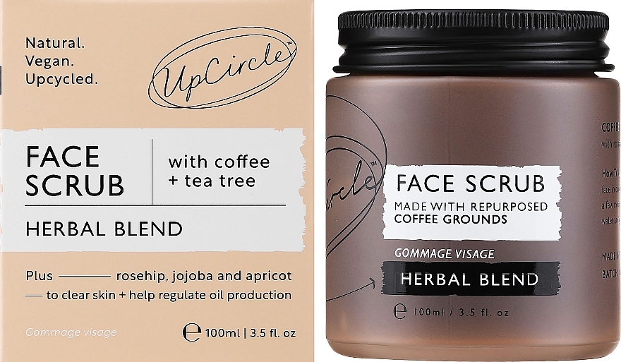Gesichtspeeling Kaffee - UpCircle Coffee Face Scrub Herbal Blend — Bild N3